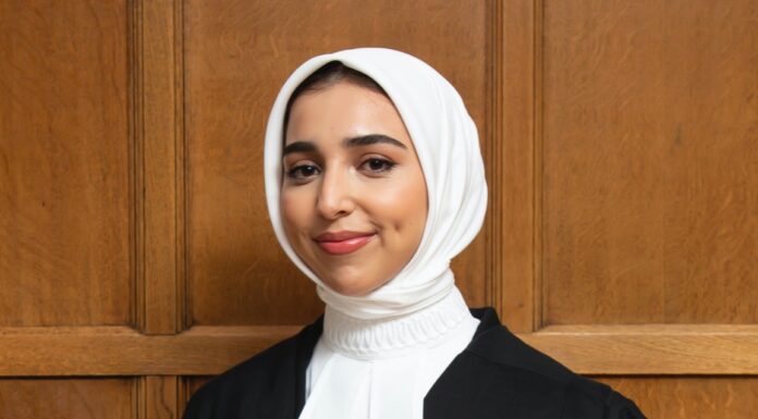 ‘Yes, M’Lord!’ Two junior barristers launch a range of hijabs suitable for court