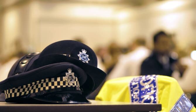 Two officers stabbed in central London