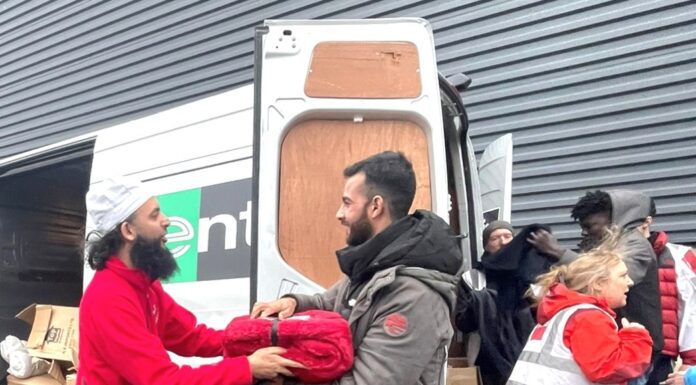 Northern France: Refugees humanitarian deployment