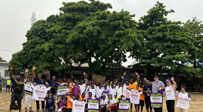 Nigeria school gifted with sporting equipment from Bradford