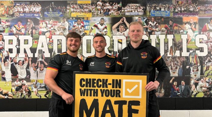 Sporting Heroes: Bradford Bulls makes pledge for men’s mental health