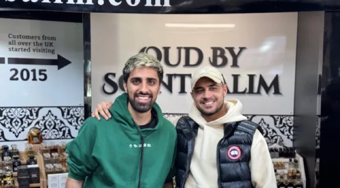Social media star makes a stop at Scent Salim perfumery