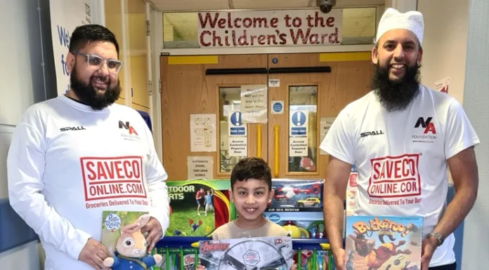 Toy story: Fundraising champ Nazim Ali creates smiles with 41st hospital gift drop off