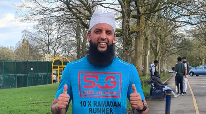 “My 11th annual Ramadan 10K run while fasting for 16-hours”