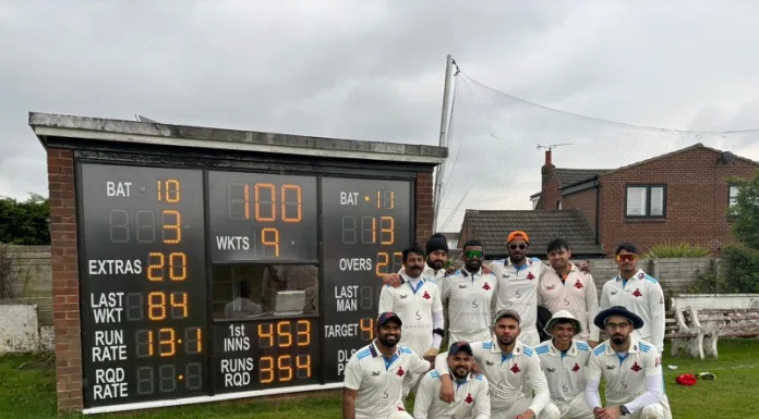 Record-breaking performance by Leeds Gladiators in Dales Council Cricket League