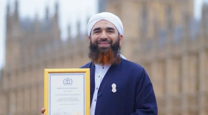 British-Pakistani awarded British Citizen Award in UK Parliament