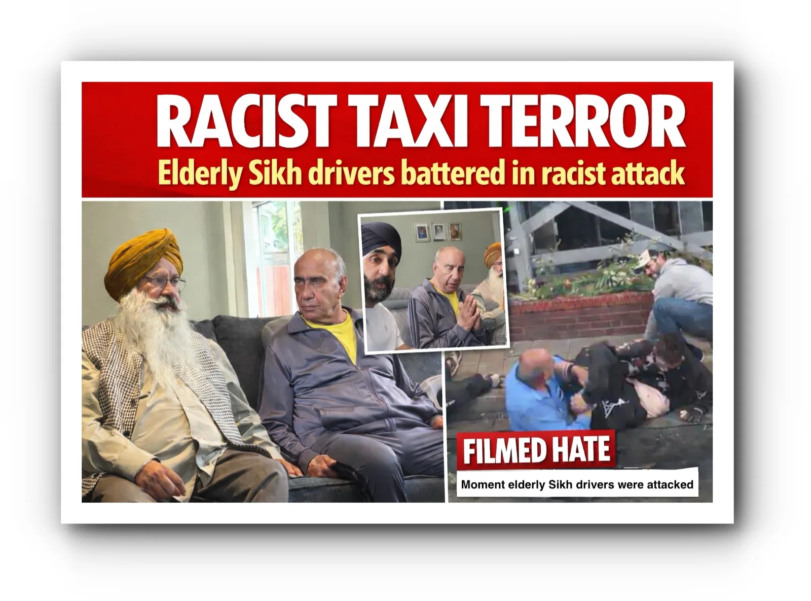 Asian Express Newspaper – RACIST TAXI TERROR: Elderly Sikh cabbies attacked in daylight