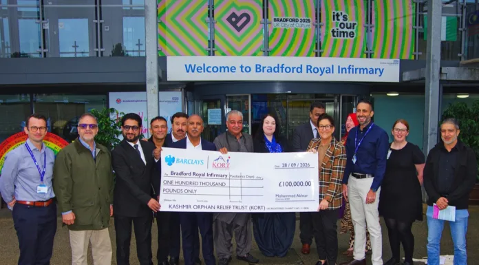 KORT gives back to Bradford with huge £100,000 hospital donation
