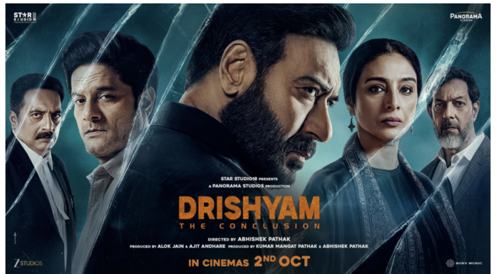 Panorama Studios and Zee Studios announce Drishyam: The Conclusion, starring Ajay Devgn and directed by Abhishek Pathak